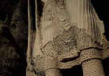 バーミヤン石窟　東大仏の下部　1977年
